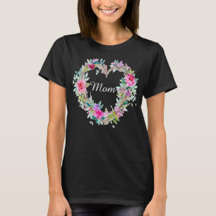 Floral Graphic Ma Flower Heart print Ma Bruh T-shirt