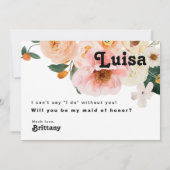 Floral gras | Photo de la carte de proposition d'h (Dos)