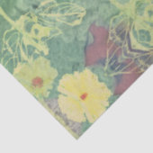 Floral Green Tissuepapier (Detail)