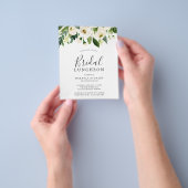 Floral Greenery Budget Bridal Luncheon Flyer (Hand)