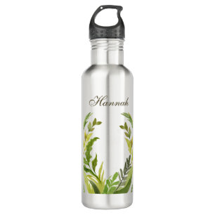 Floral Greenery Professional Trendy Minimalist Waterfles