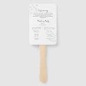 Floral Greenery Program Handwaaier (Achterkant)