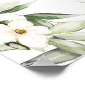 Floral Greenery Rustic Baby shower Welkom Poster (Hoek)