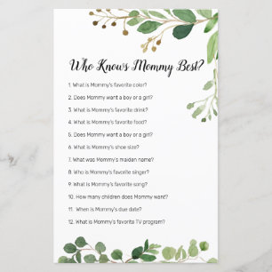 Floral Greenery Waterverf die mama het beste kent