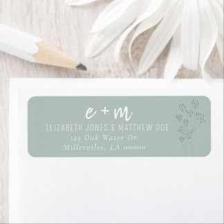 Floral Greenery Wedding Etiket