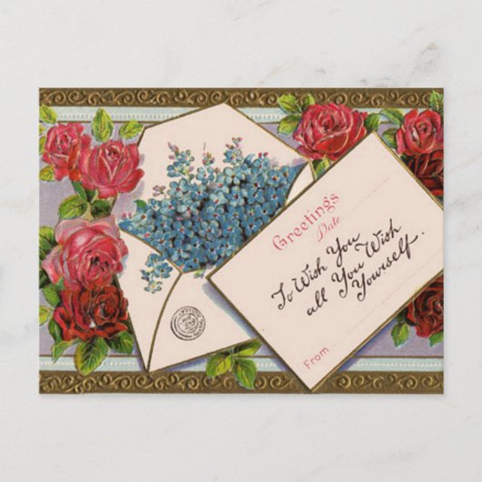 Floral Greeting Briefkaart (Voorkant)