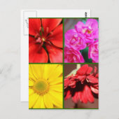 Floral Greeting Briefkaart (Voorkant / Achterkant)