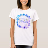 Floral grens - ik geloof in Miracles T-shirt (Voorkant)