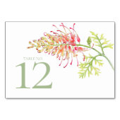 Floral Grevillea Loopy Lou kunstbruiloft Kaart (Voorkant)