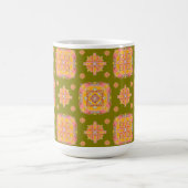 Floral Grid Koffiemok (Center)