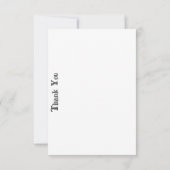 Floral gris Vintage monogramme | MERCI (Dos)