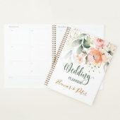 Floral, groenbladerblad Wedding Planner (Display)