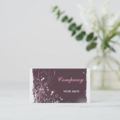 Floral Grunge Carte de visite (Debout devant)