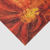 Floral Grunge Oranje debetpapier Tissuepapier (Detail)