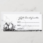 Floral Grunge Rack Kaart (Achterkant)