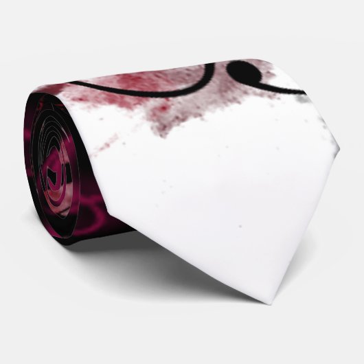 Floral Grunge Stropdas (Opgerold)