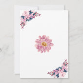 Floral Guess la robe Fête des mariées cartes de je (Dos)