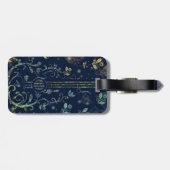 Floral Guitar Bagagelabel (Achterkant horizontaal)