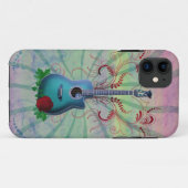 Floral Guitar Case-Mate iPhone Case (Achterkant (horizontaal))