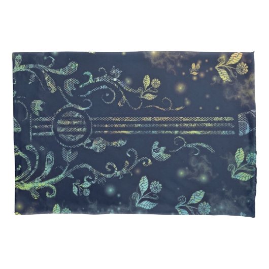 Floral Guitar Pillow Hoesje Kussensloop (Voorkant)