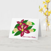 Floral Hallo Kaart (Gele Bloem)