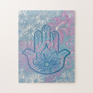 Floral Hamsa Puzzel Legpuzzel