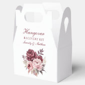 Floral Hangover Recovery Kit Peony Wedding Bedankdoosjes (Geopend)