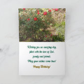 Floral, Happy Birthday Kaart (Binnen)