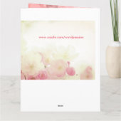 Floral Happy Birthday Mom Kaart (Achterkant)