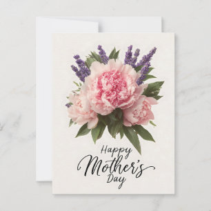 Floral "Happy Moederdag" Groet Briefkaart