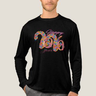 Floral Happy New Year 2026 Tri-Blend Shirt