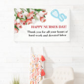 Floral Happy Nurses Day Banner (Insitu)
