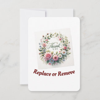 Floral Harmony Bedankt Post-cards