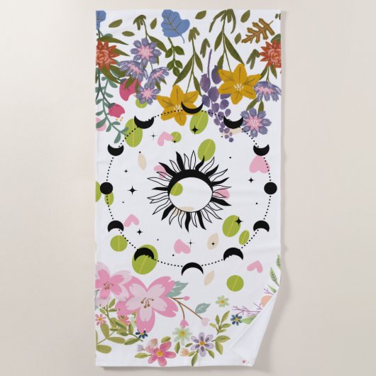 Floral Harmony Design Strandlaken (Voorkant)