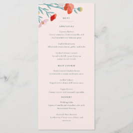 Floral Harmony Flat Menu
