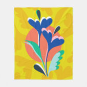 Floral Harmony Fleece Deken (Voorkant)