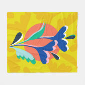 Floral Harmony Fleece Deken (Voorkant (Horizontaal))