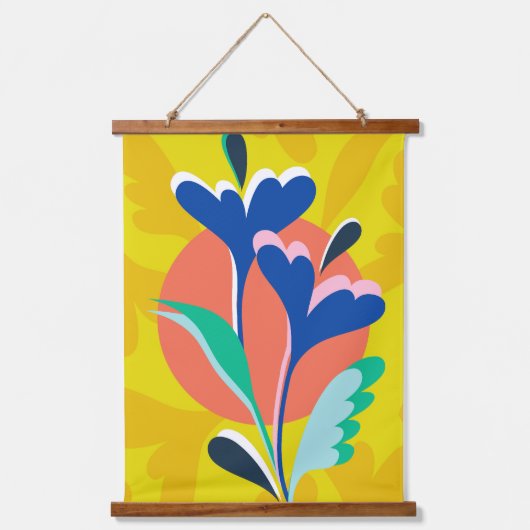 Floral Harmony Hangend Wandkleed (Voorkant)