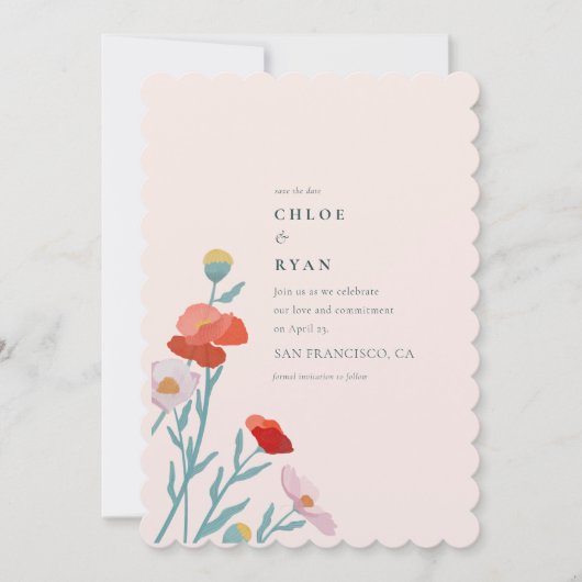 Floral Harmony Save The Date (Voorkant)