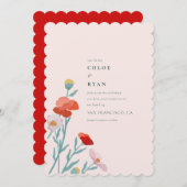 Floral Harmony Save The Date (Voorkant / Achterkant)