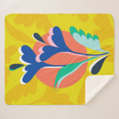 Floral Harmony Sherpa Deken (Voorkant (horizontaal))