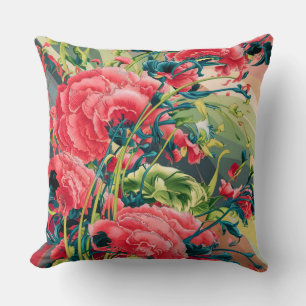 Floral Harmony: Ukiyo-e Geïnspireerde Beddengoed S Kussen