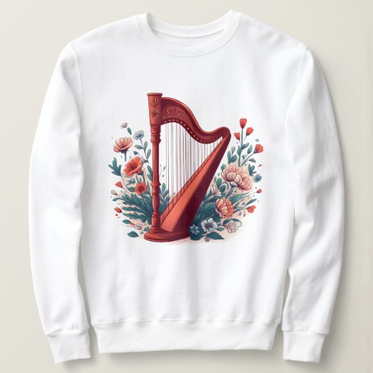 Floral Harp Sweatshirt (Design voorkant)