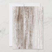 Floral hart bruiloft uitnodigingen | Brown Kraft (Achterkant)