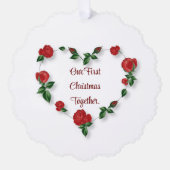 Floral hart papier Ornament Kaart (Voorkant)