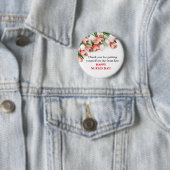 Floral Hartelijk dank & Happy Nurses Day Button (In situ)