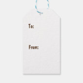 Floral Hartelijk dank, mevrouw Girly Flowers Busin Cadeaulabel (Achterkant)