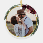 Floral Hartelijk dank voor uw Bridesmaid Keramisch Ornament (Achterkant)