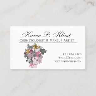 Floral Head Spring-Maid Make-up Artist Afsprakenkaartje