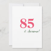 Floral Heart 85e carte d'anniversaire pour femmes (Dos)